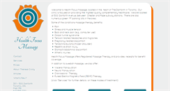 Desktop Screenshot of healthfocusmassage.com